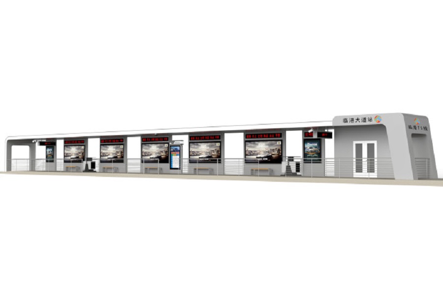 候車亭效果圖 候車亭效果圖